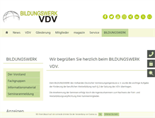 Tablet Screenshot of bw-vdv.de